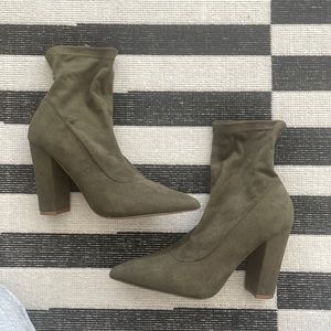 Suede booties